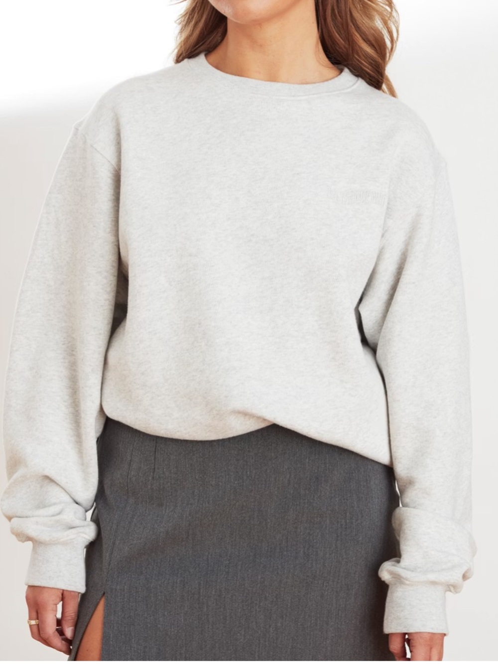 Djerf Avenue Staple Sweatshirt Grey Size XS
